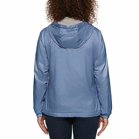 Calvin Klein Womens Zip Front Windbreaker  BLUE - Picture 7 of 8